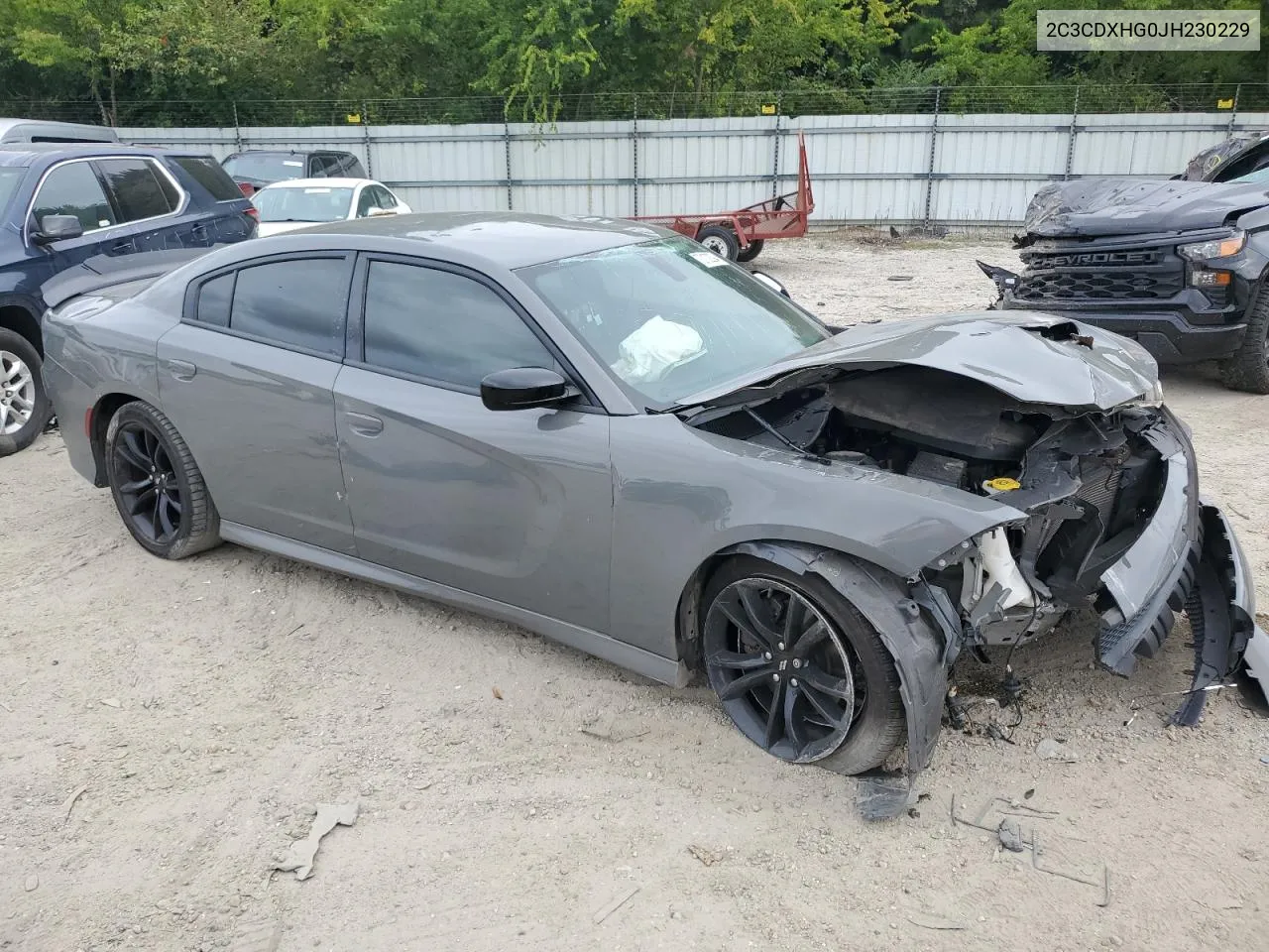 2018 Dodge Charger Sxt Plus VIN: 2C3CDXHG0JH230229 Lot: 70102294