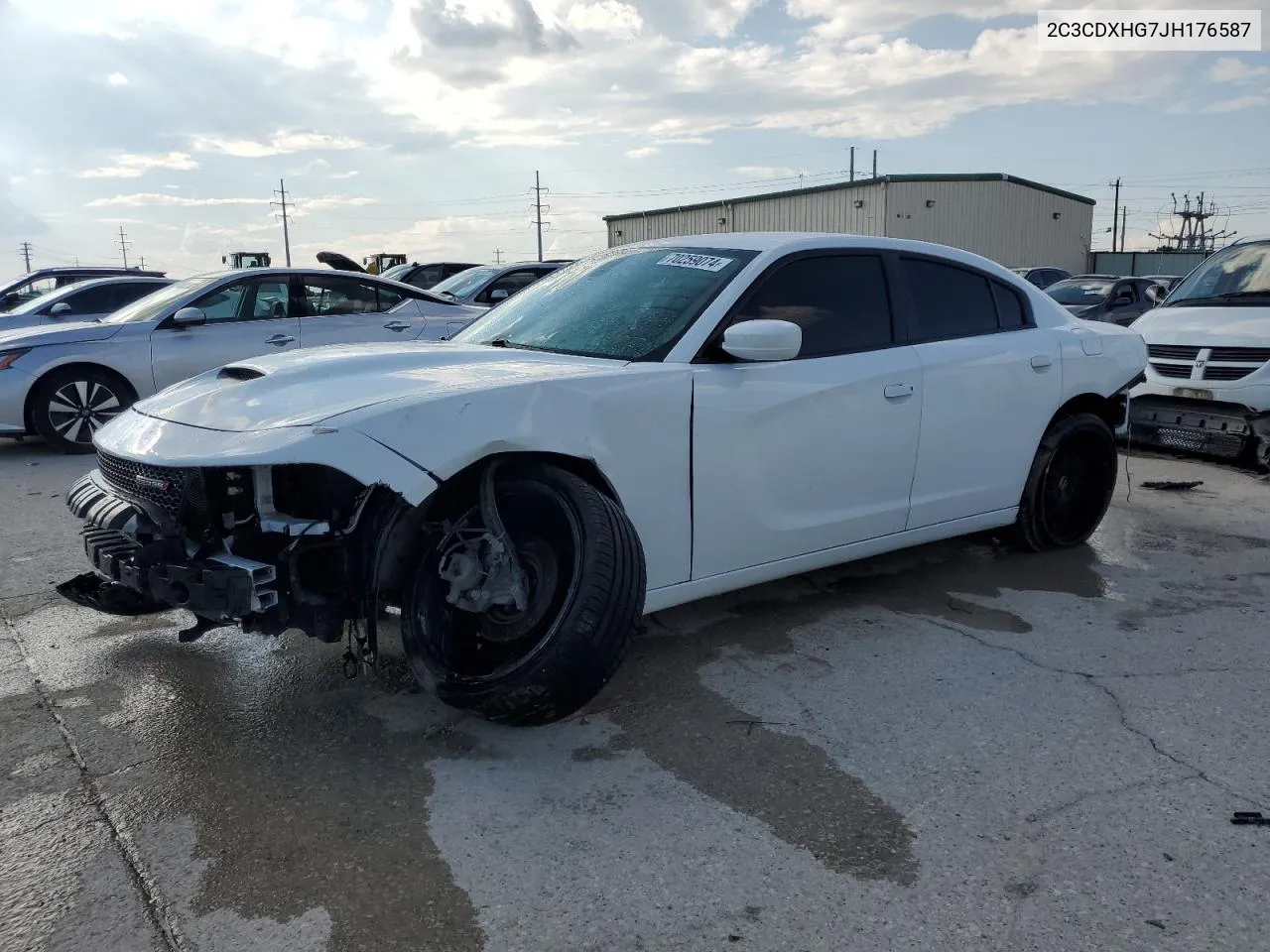 2C3CDXHG7JH176587 2018 Dodge Charger Sxt Plus