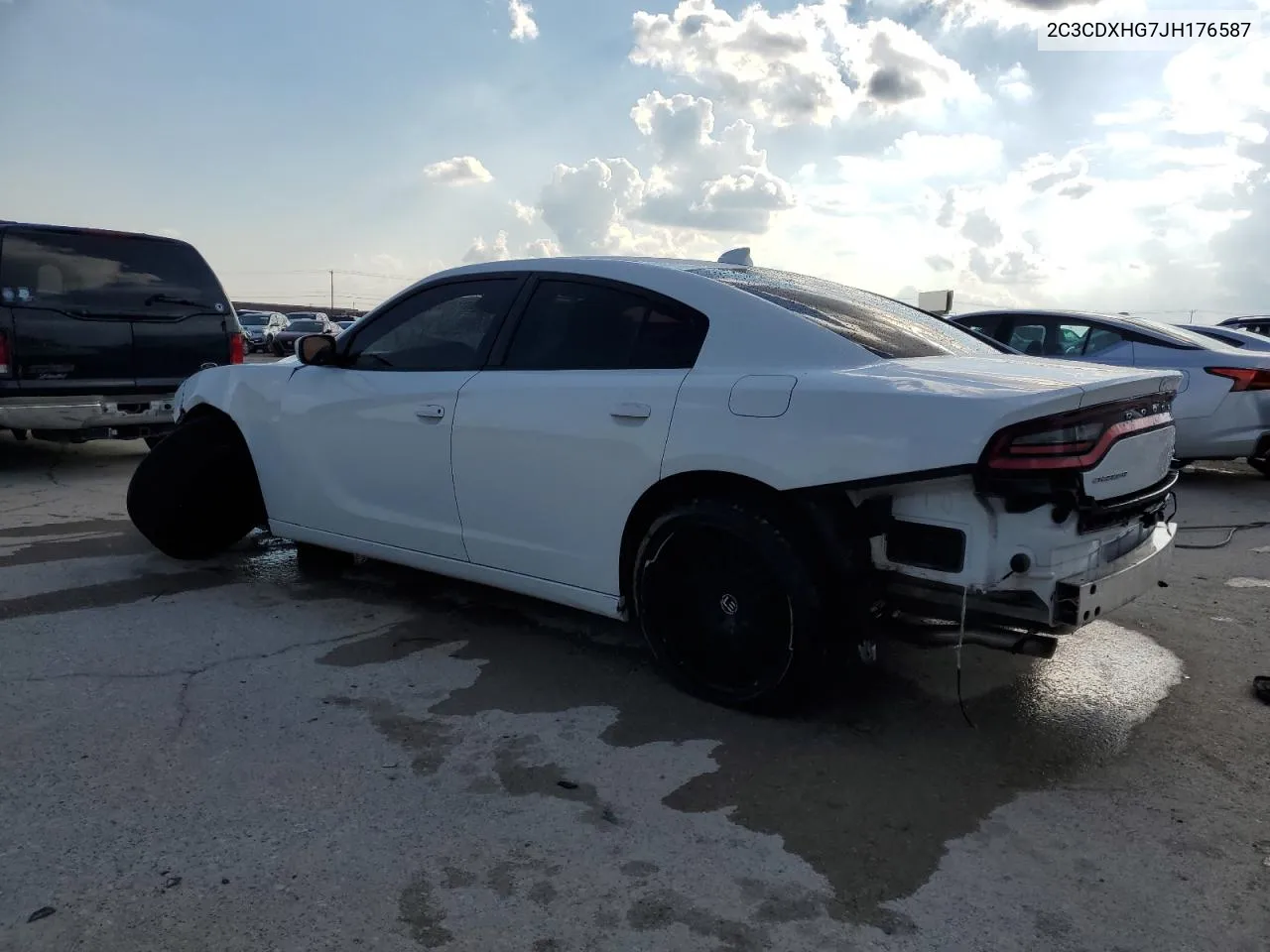 2018 Dodge Charger Sxt Plus VIN: 2C3CDXHG7JH176587 Lot: 70259074