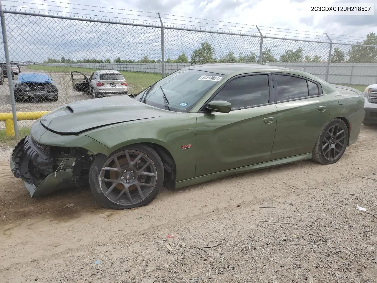 2018 Dodge Charger R/T VIN: 2C3CDXCT2JH218507 Lot: 70260824