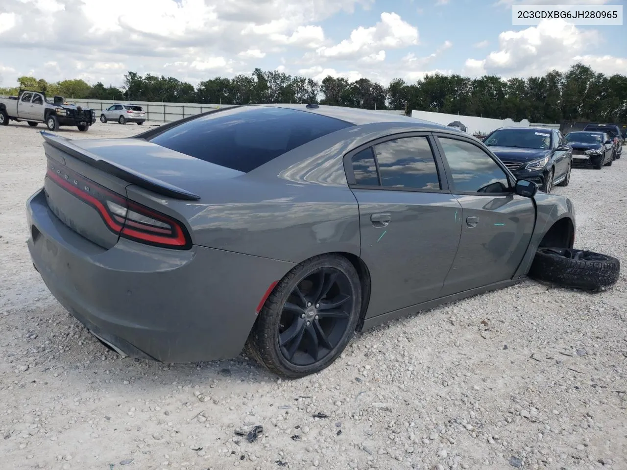 2018 Dodge Charger Sxt VIN: 2C3CDXBG6JH280965 Lot: 70376524