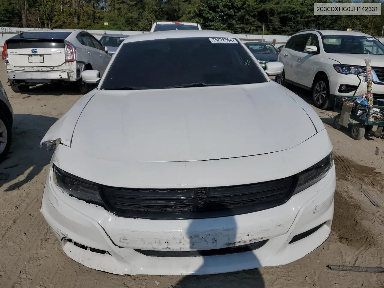 2018 Dodge Charger Sxt Plus VIN: 2C3CDXHG0JH142331 Lot: 70376804