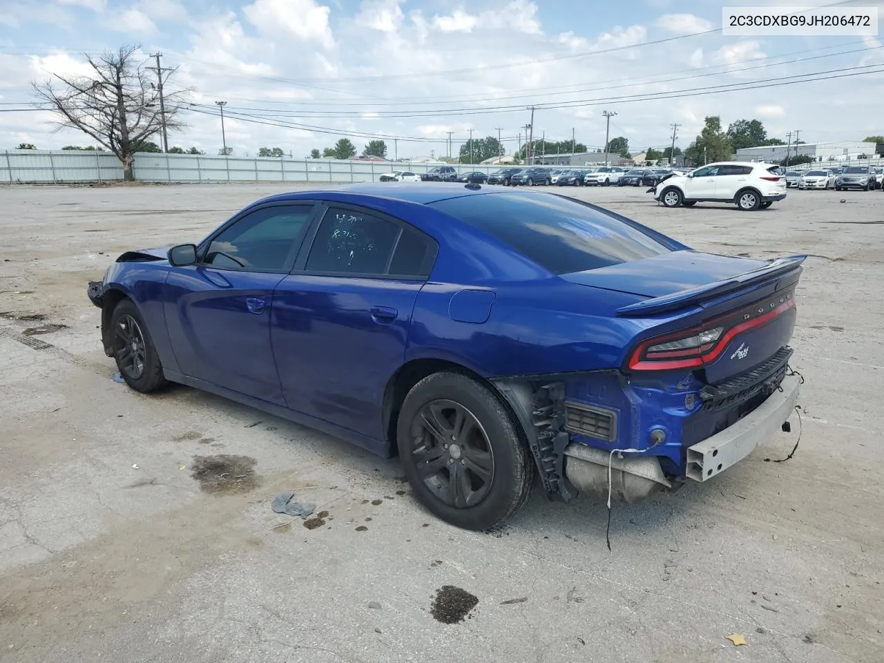 2018 Dodge Charger Sxt VIN: 2C3CDXBG9JH206472 Lot: 70423404