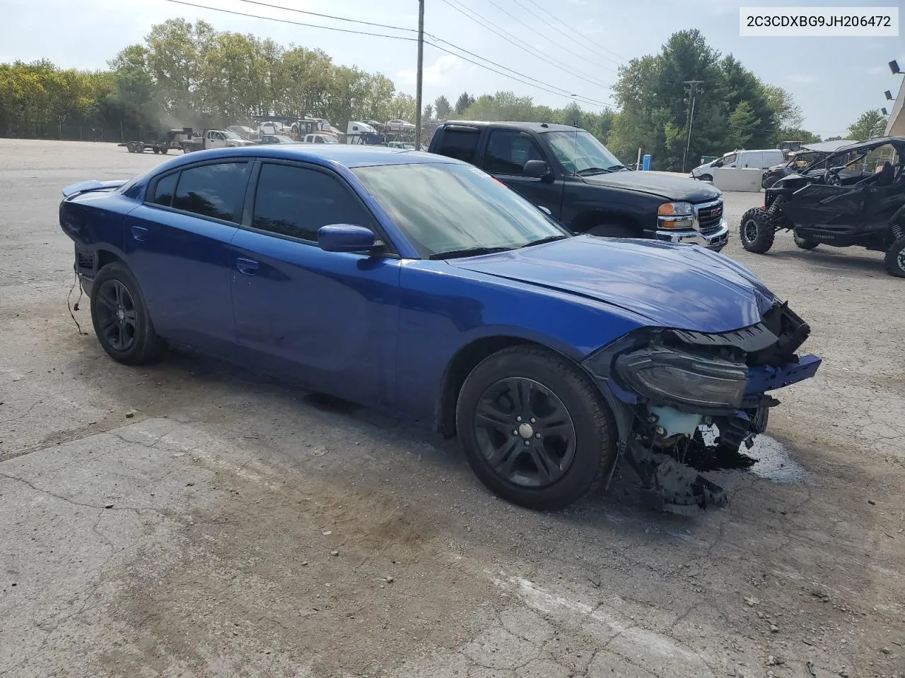 2018 Dodge Charger Sxt VIN: 2C3CDXBG9JH206472 Lot: 70423404