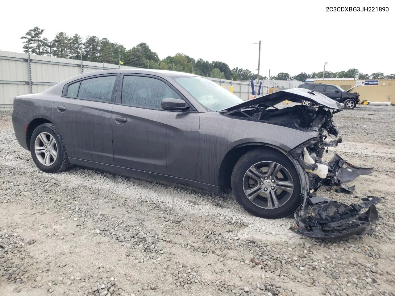 2018 Dodge Charger Sxt VIN: 2C3CDXBG3JH221890 Lot: 70608564