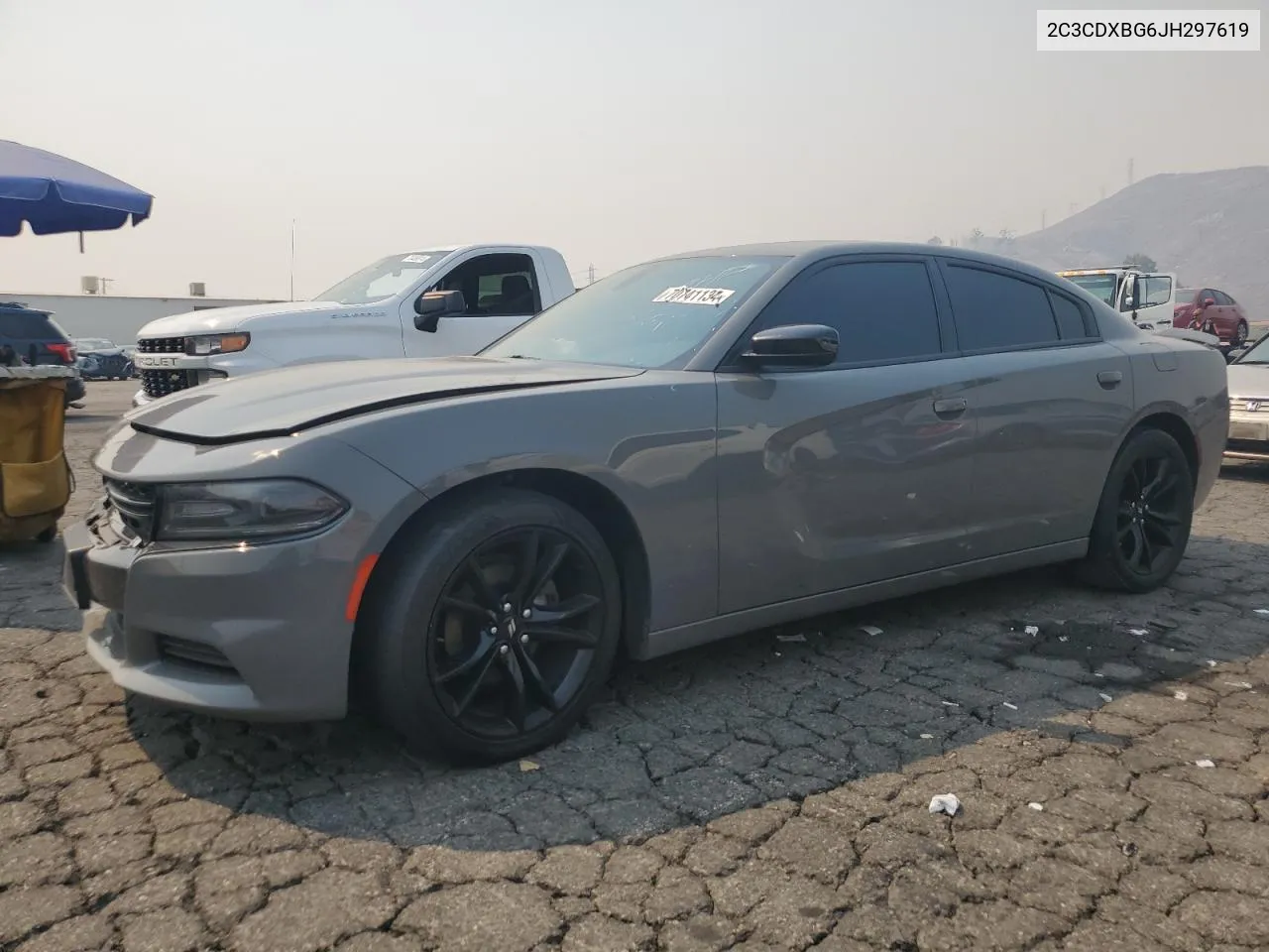 2018 Dodge Charger Sxt VIN: 2C3CDXBG6JH297619 Lot: 70741134