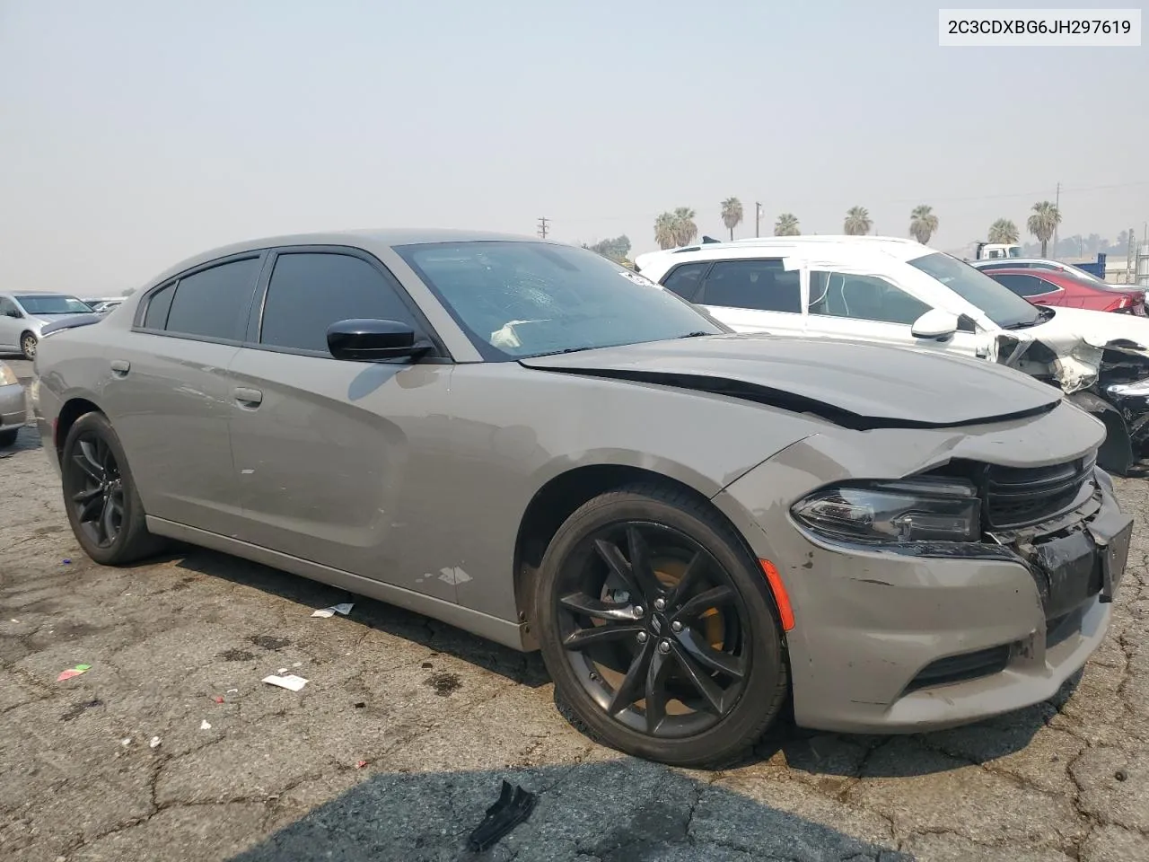 2C3CDXBG6JH297619 2018 Dodge Charger Sxt