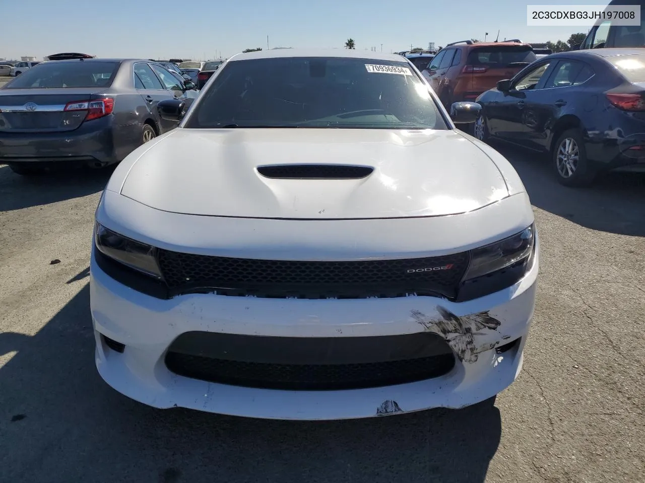 2C3CDXBG3JH197008 2018 Dodge Charger Sxt