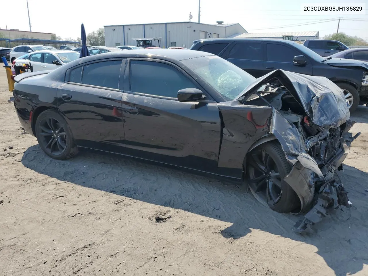 2018 Dodge Charger Sxt VIN: 2C3CDXBG8JH135829 Lot: 71227594