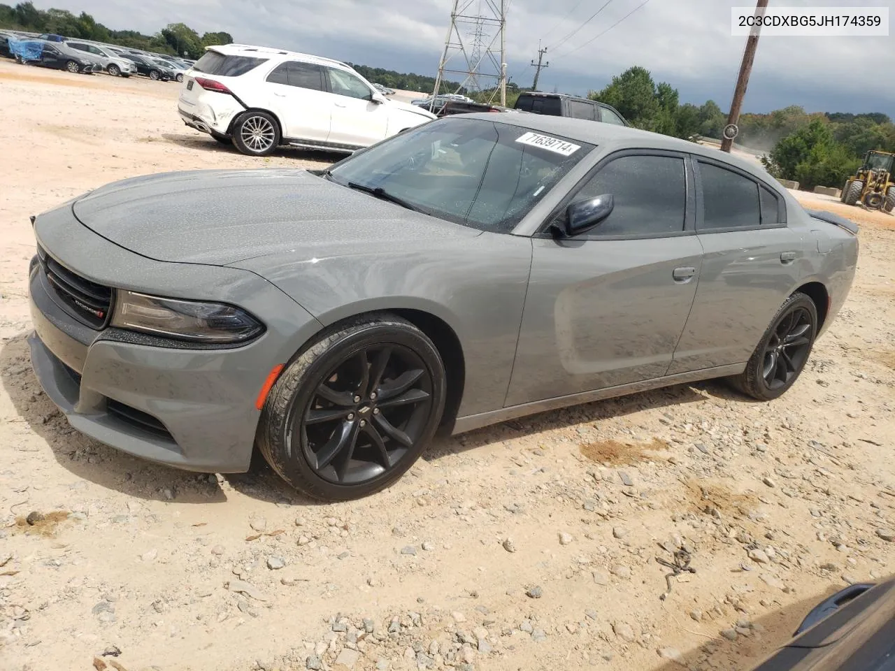 2C3CDXBG5JH174359 2018 Dodge Charger Sxt