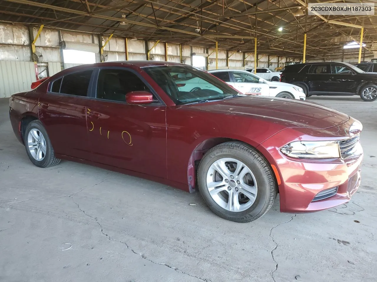 2018 Dodge Charger Sxt VIN: 2C3CDXBGXJH187303 Lot: 71674864