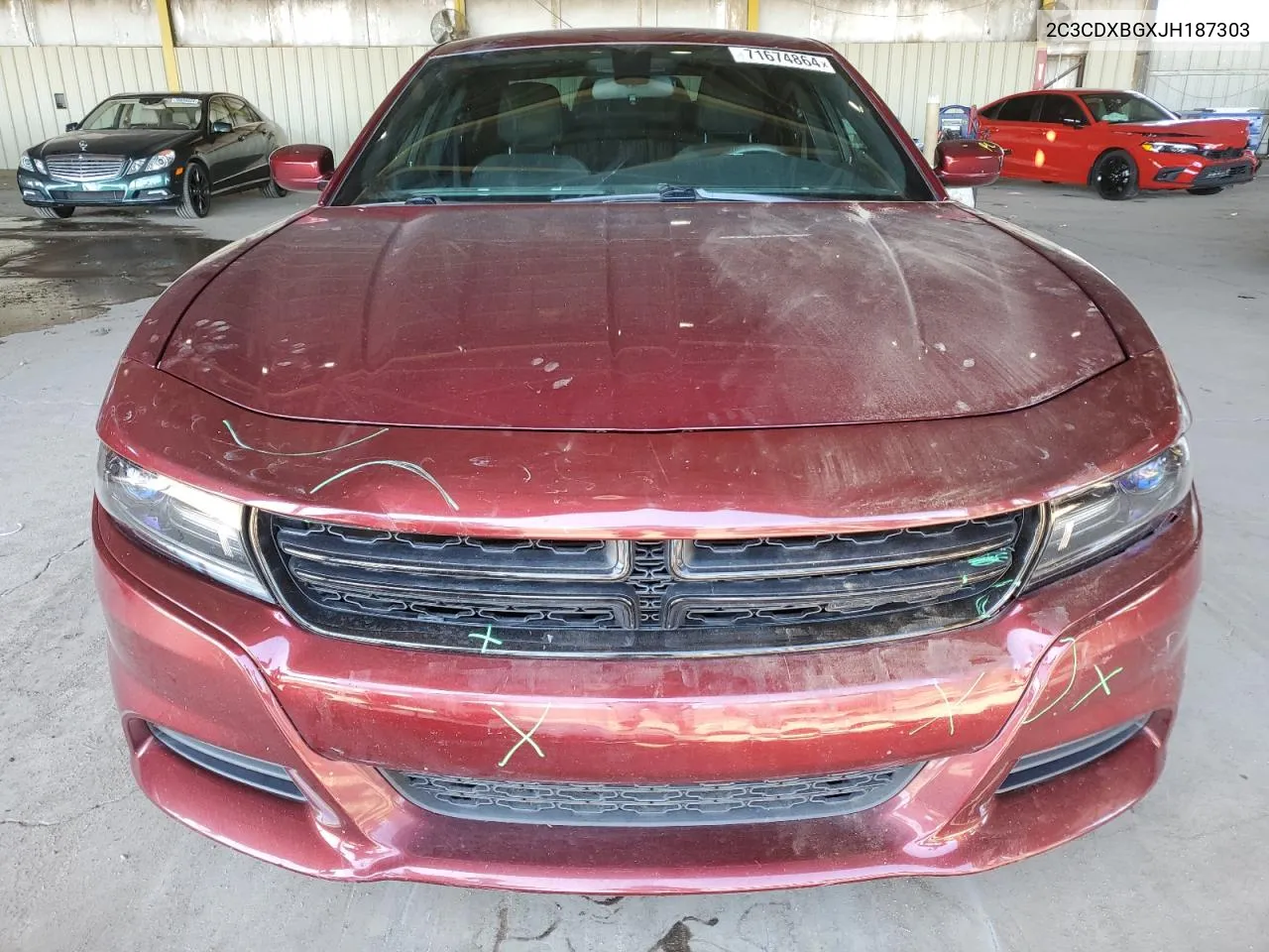 2018 Dodge Charger Sxt VIN: 2C3CDXBGXJH187303 Lot: 71674864