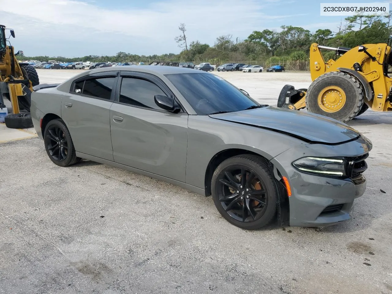 2018 Dodge Charger Sxt VIN: 2C3CDXBG7JH202940 Lot: 71683864