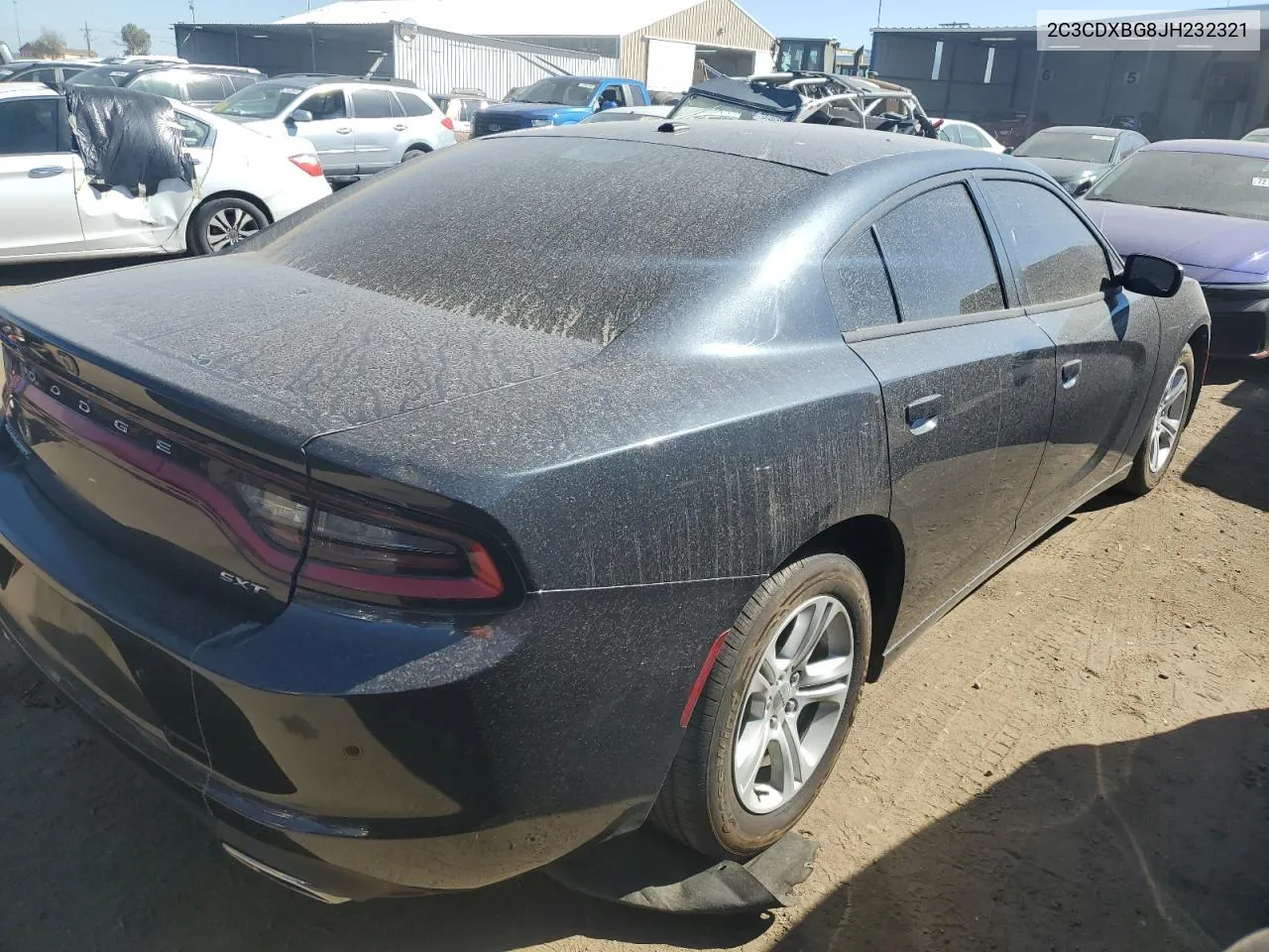 2018 Dodge Charger Sxt VIN: 2C3CDXBG8JH232321 Lot: 71702434