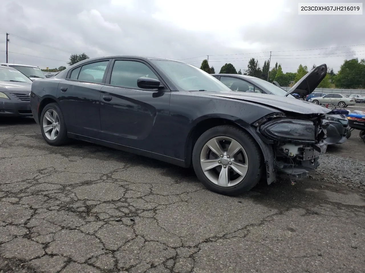 2018 Dodge Charger Sxt Plus VIN: 2C3CDXHG7JH216019 Lot: 71814414