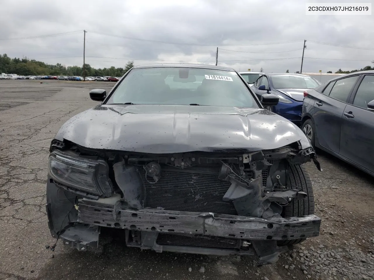 2018 Dodge Charger Sxt Plus VIN: 2C3CDXHG7JH216019 Lot: 71814414