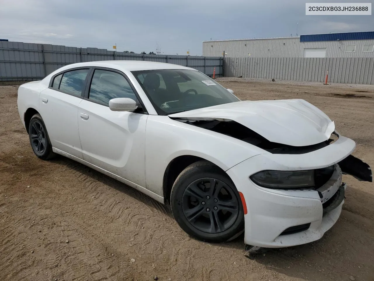 2018 Dodge Charger Sxt VIN: 2C3CDXBG3JH236888 Lot: 71833914