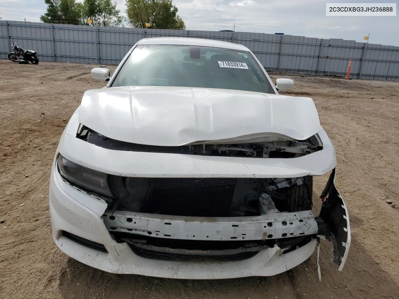 2018 Dodge Charger Sxt VIN: 2C3CDXBG3JH236888 Lot: 71833914