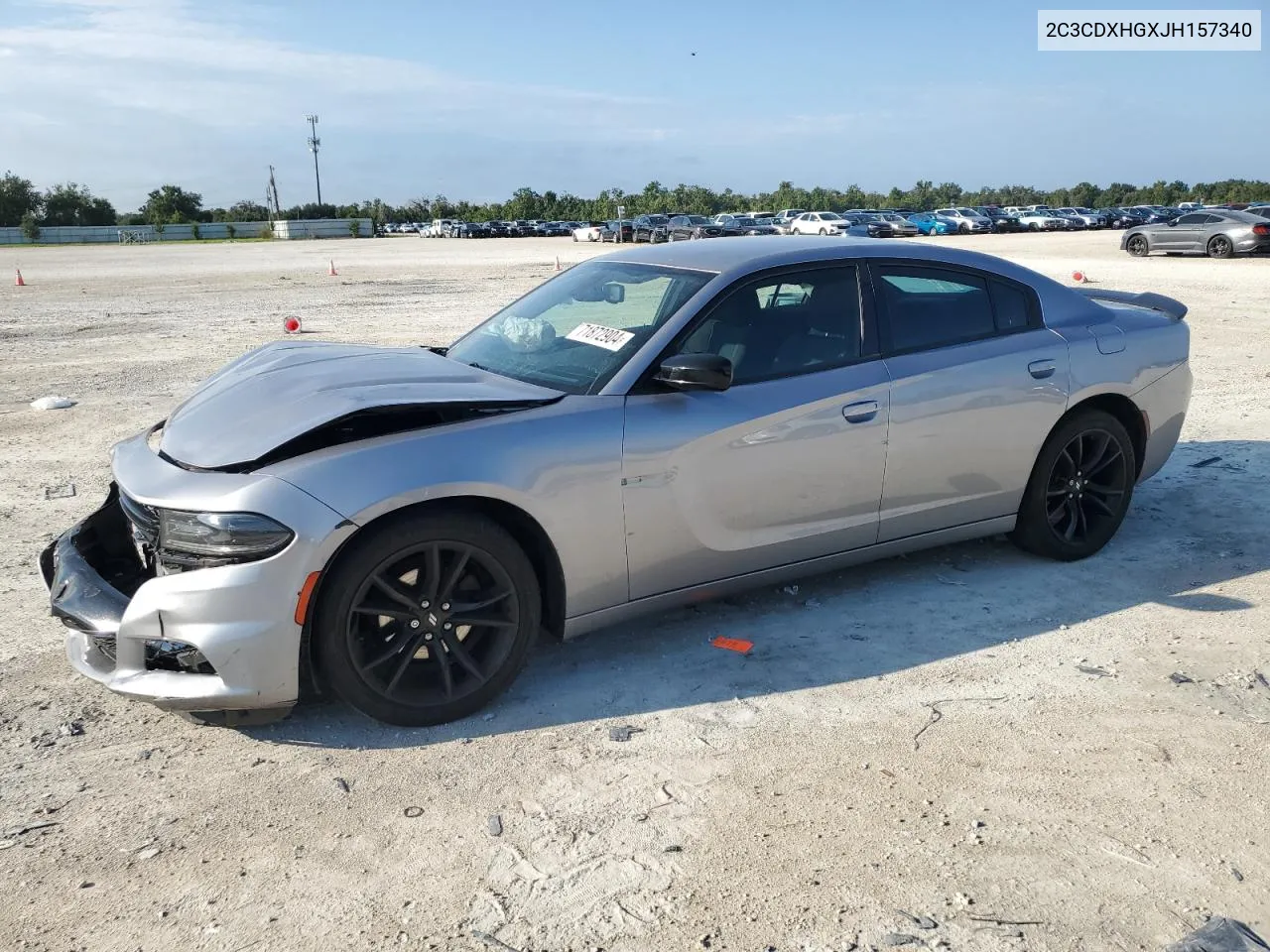 2C3CDXHGXJH157340 2018 Dodge Charger Sxt Plus