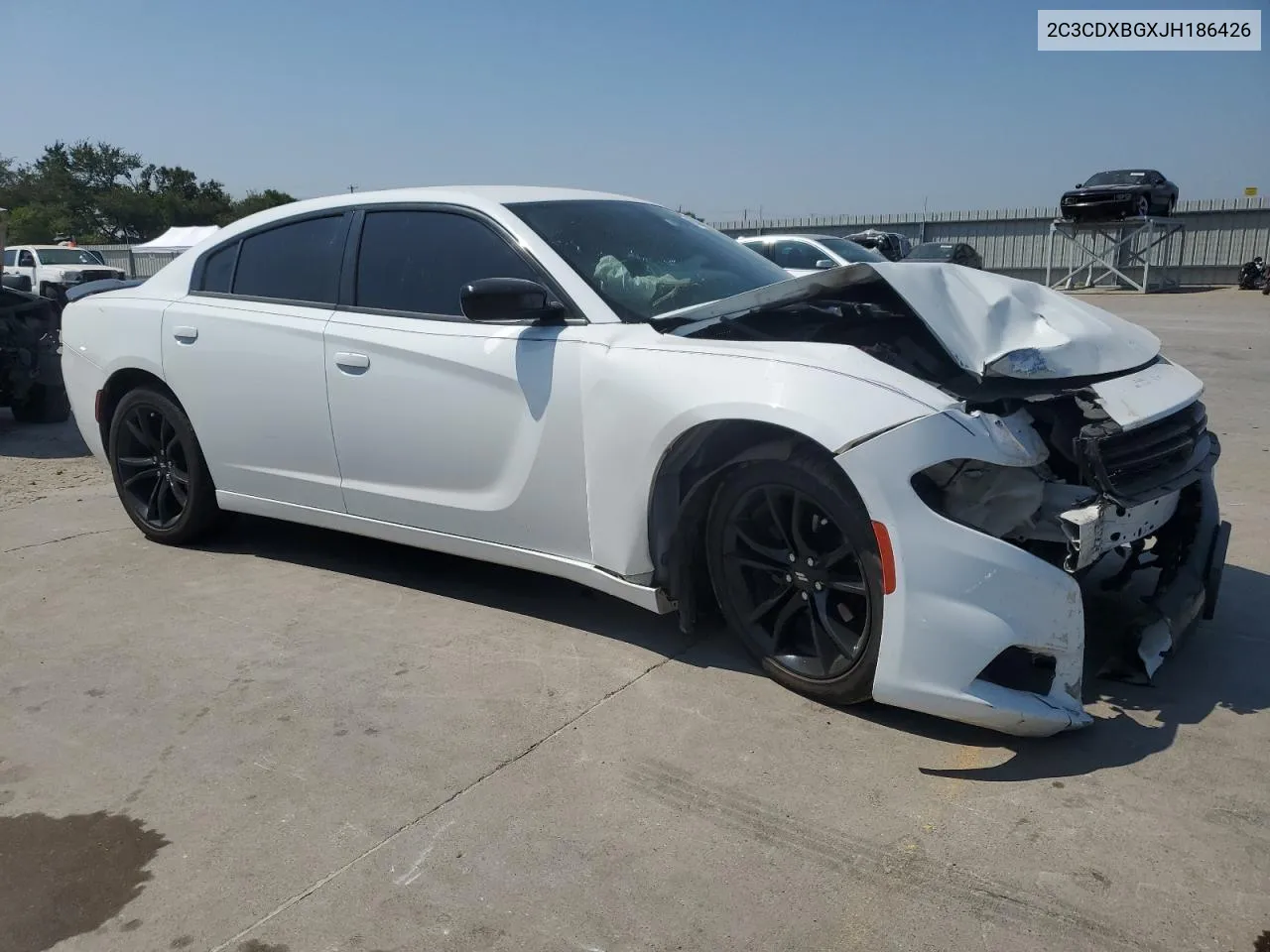 2018 Dodge Charger Sxt VIN: 2C3CDXBGXJH186426 Lot: 71978804