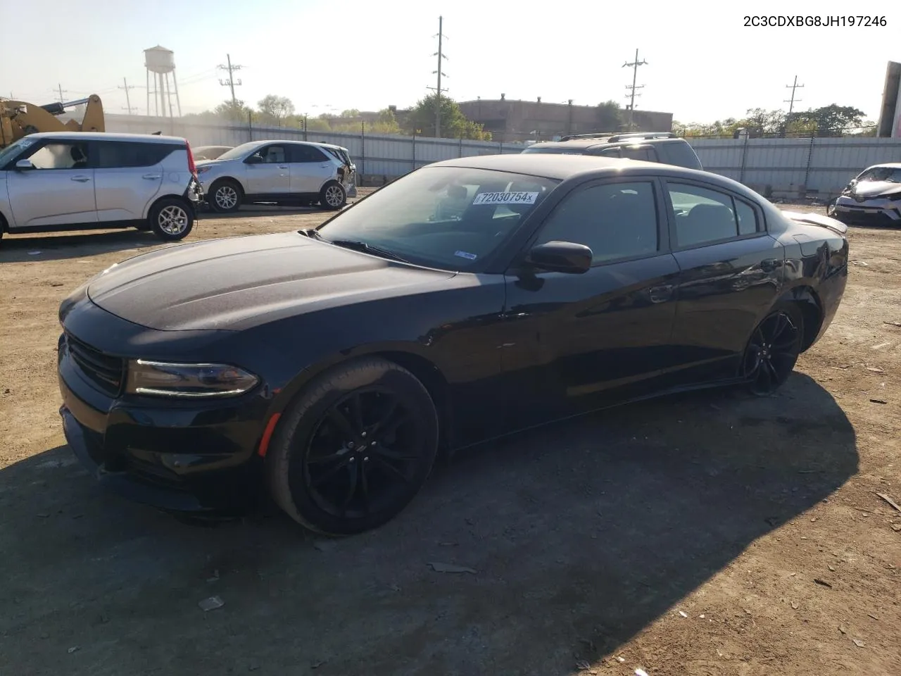 2018 Dodge Charger Sxt VIN: 2C3CDXBG8JH197246 Lot: 72030754