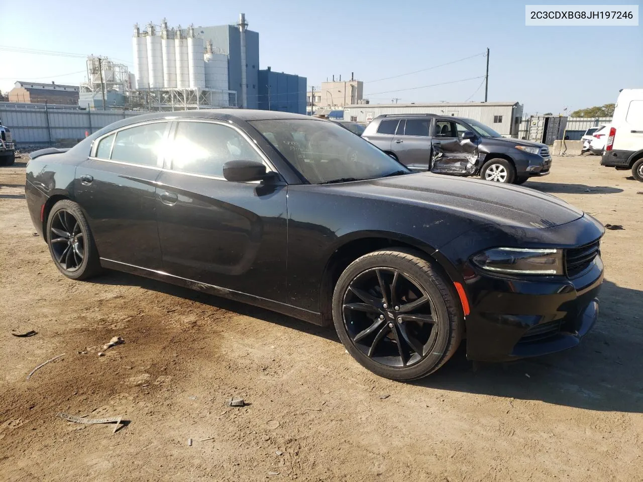 2018 Dodge Charger Sxt VIN: 2C3CDXBG8JH197246 Lot: 72030754