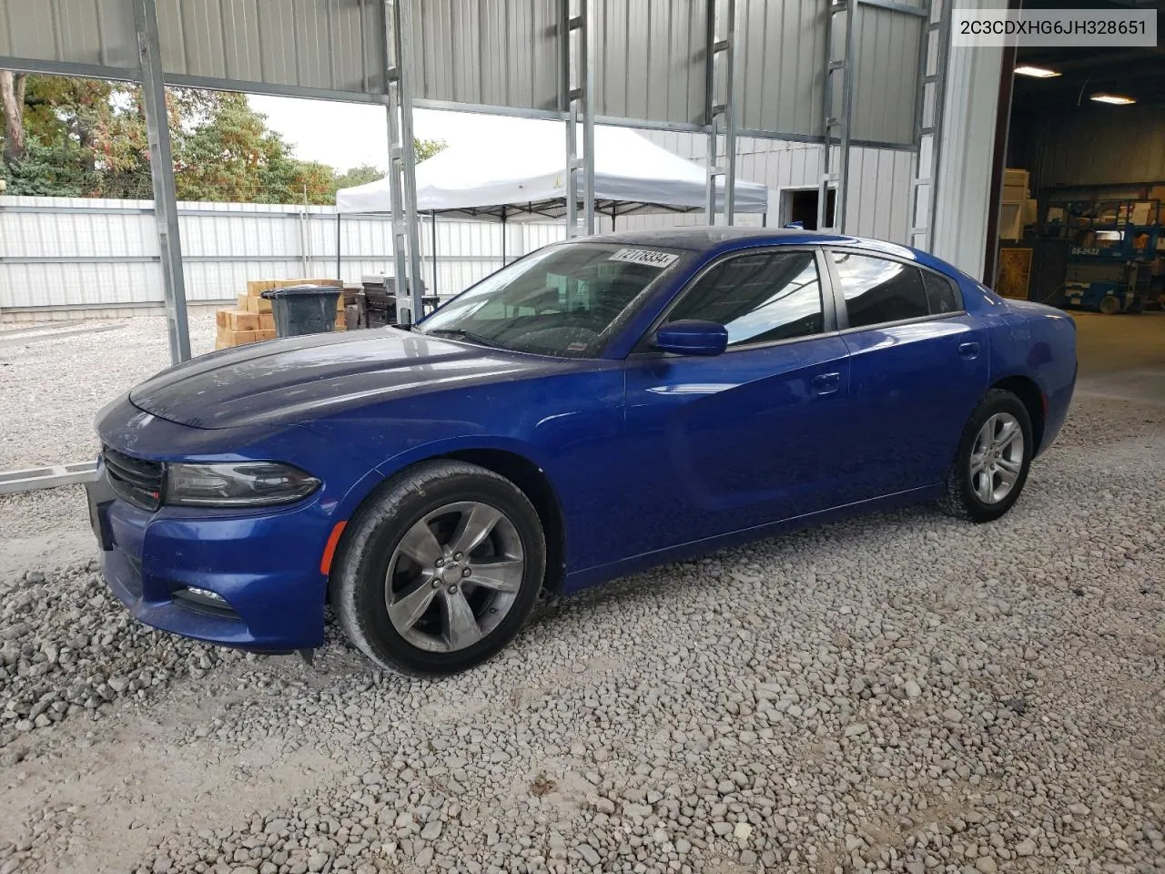 2018 Dodge Charger Sxt Plus VIN: 2C3CDXHG6JH328651 Lot: 72178334