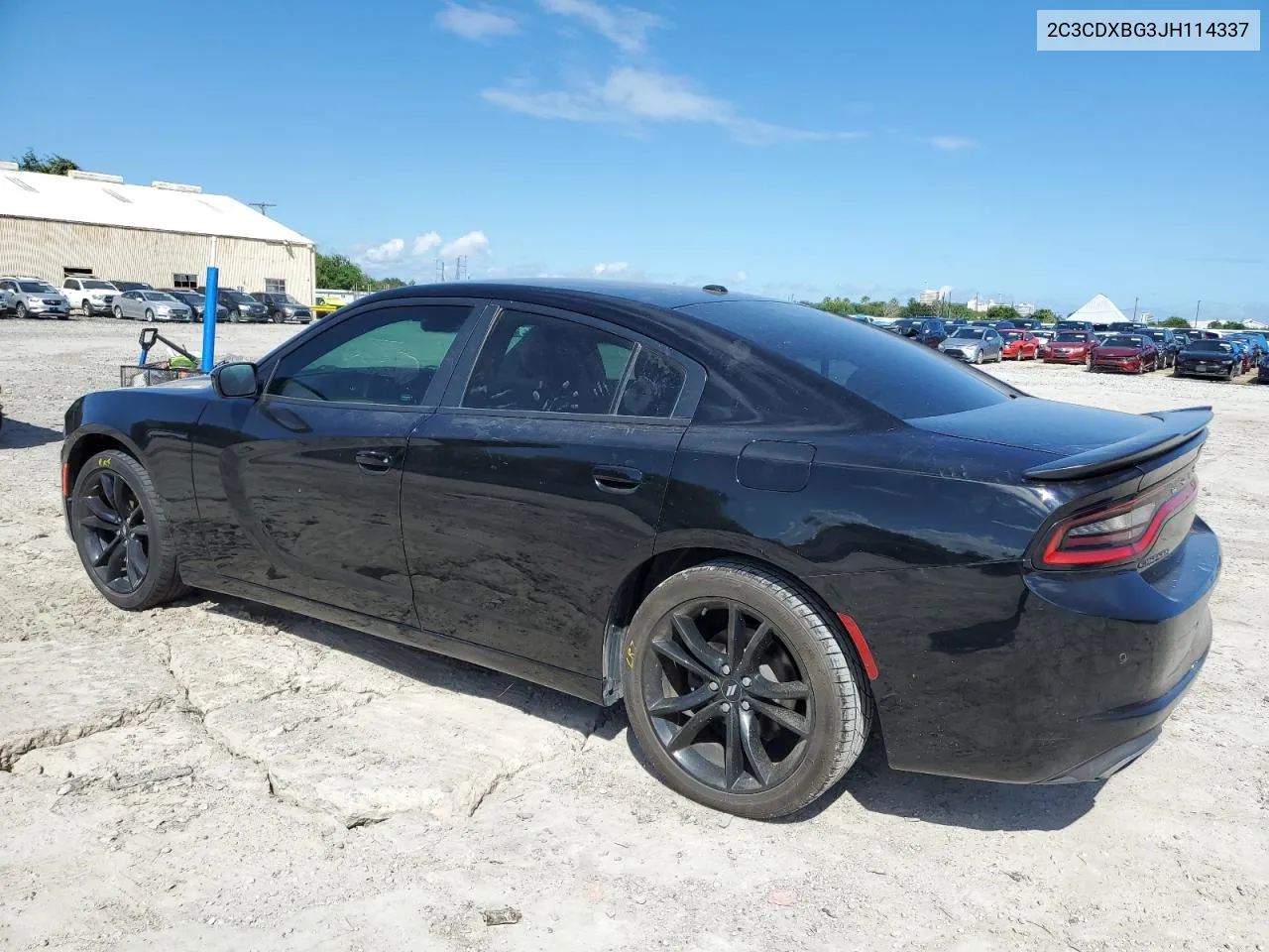 2018 Dodge Charger Sxt VIN: 2C3CDXBG3JH114337 Lot: 72272254