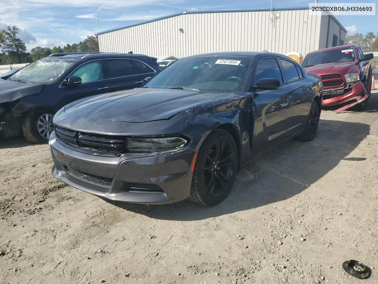 2C3CDXBG6JH336693 2018 Dodge Charger Sxt