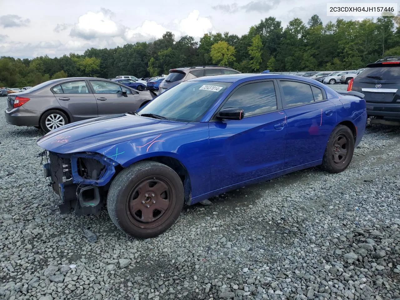 2C3CDXHG4JH157446 2018 Dodge Charger Sxt Plus