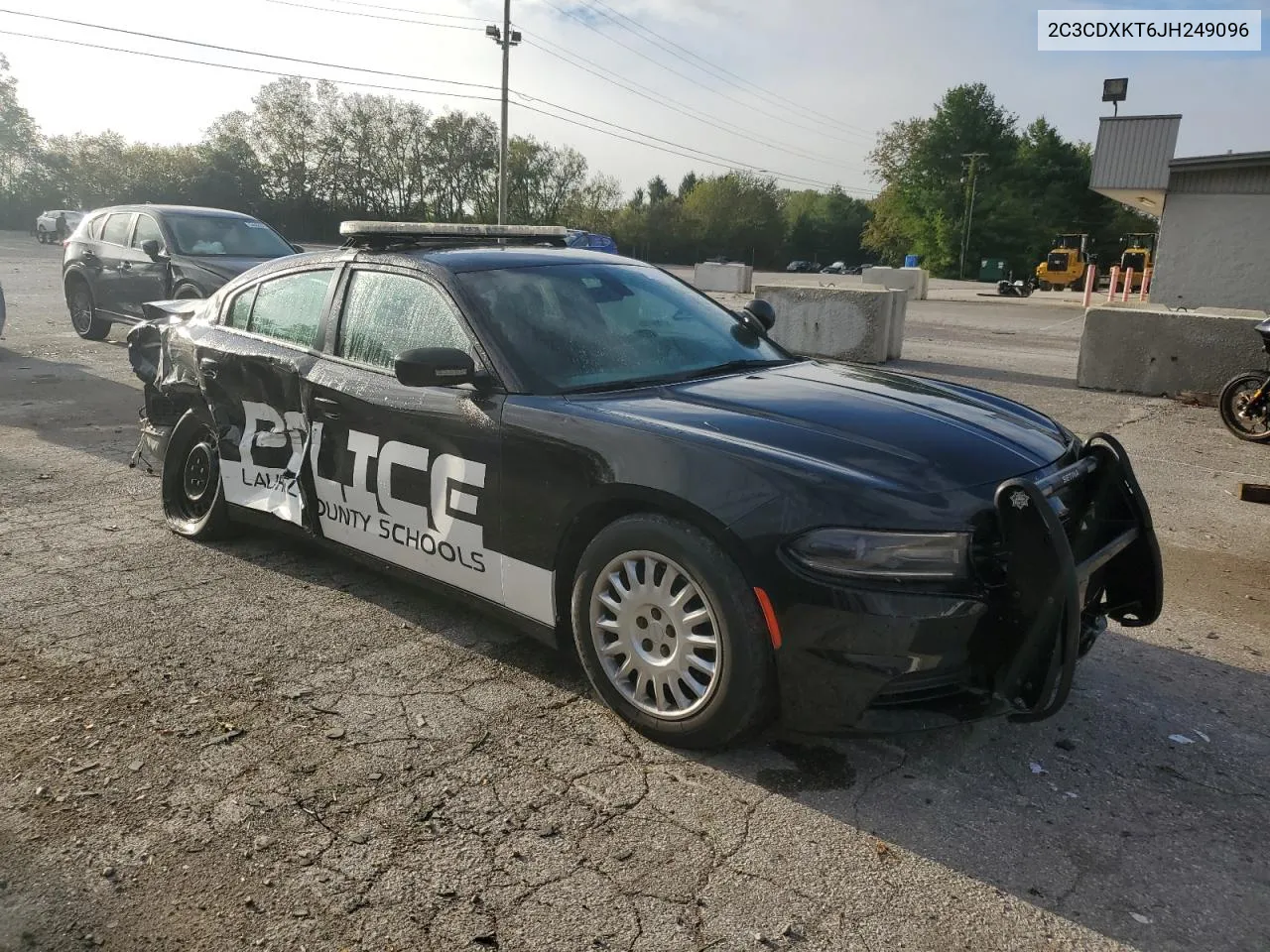 2018 Dodge Charger Police VIN: 2C3CDXKT6JH249096 Lot: 72760464