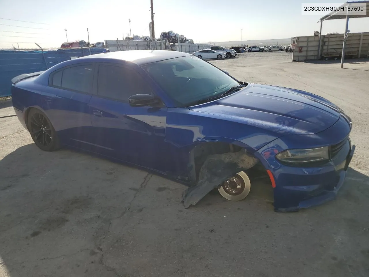 2C3CDXHG0JH187690 2018 Dodge Charger Sxt Plus