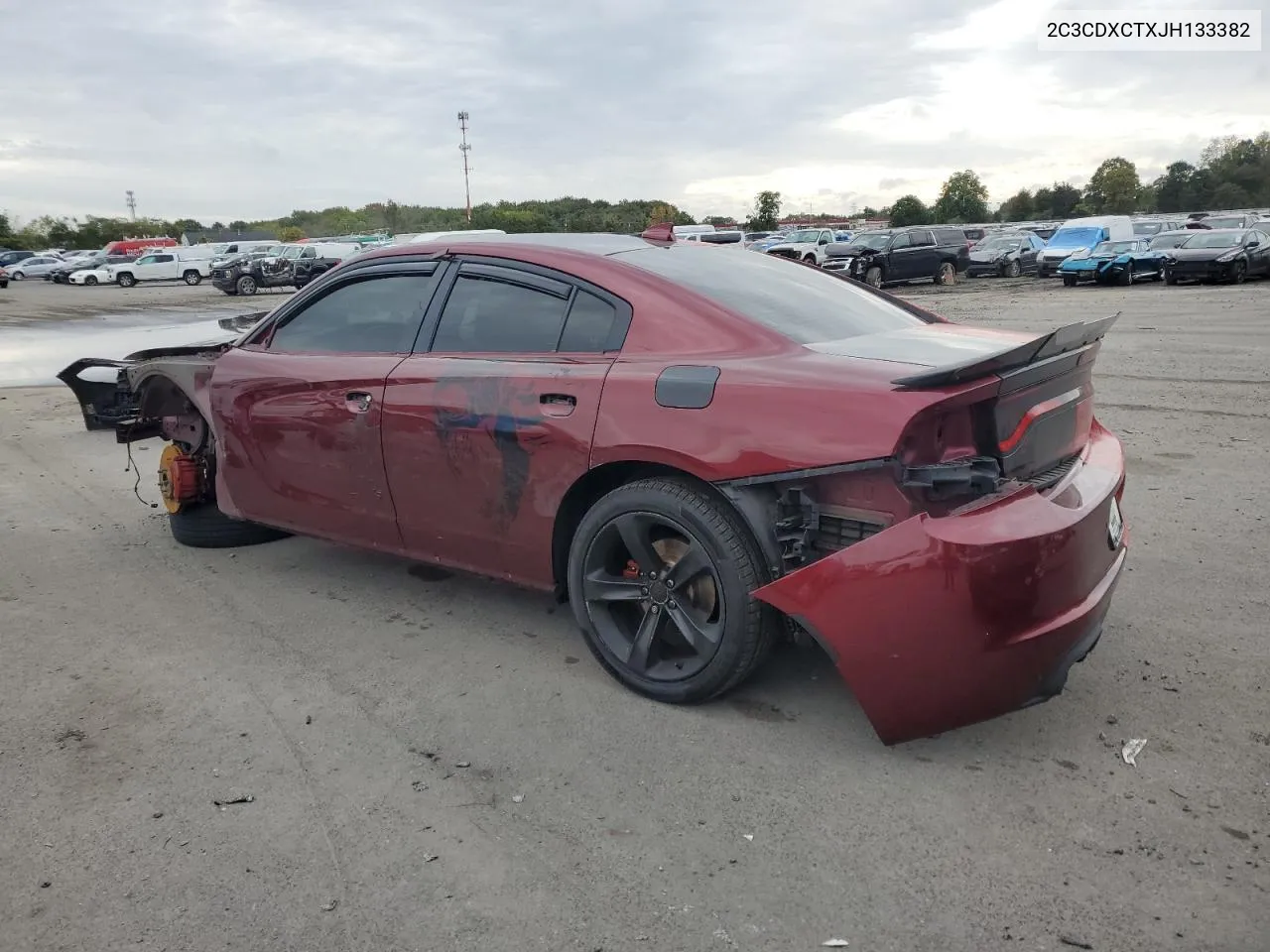 2018 Dodge Charger R/T VIN: 2C3CDXCTXJH133382 Lot: 73210404