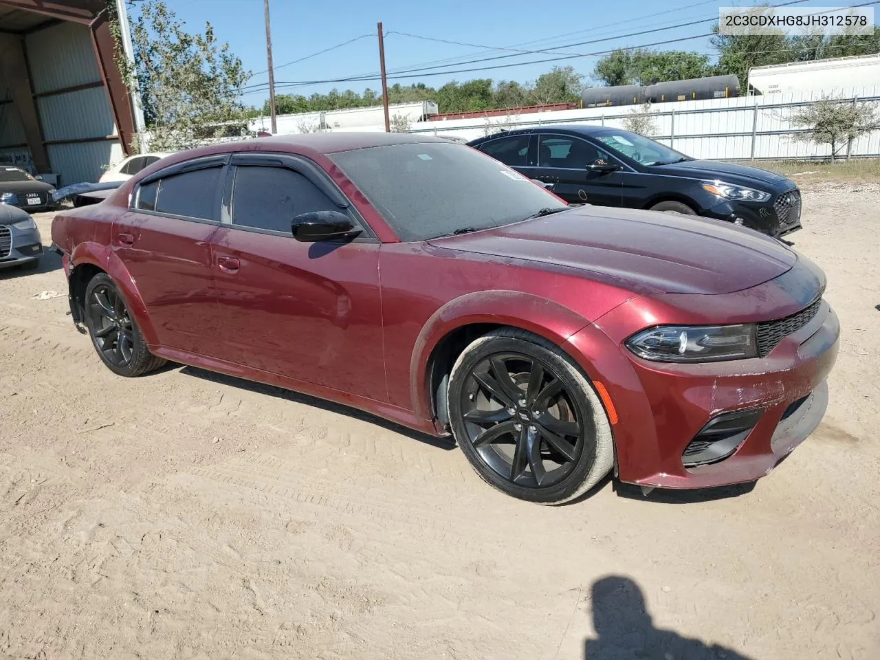 2018 Dodge Charger Sxt Plus VIN: 2C3CDXHG8JH312578 Lot: 73221524