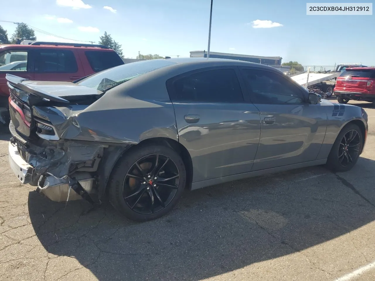 2018 Dodge Charger Sxt VIN: 2C3CDXBG4JH312912 Lot: 73939784