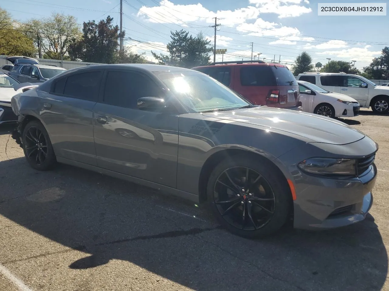 2018 Dodge Charger Sxt VIN: 2C3CDXBG4JH312912 Lot: 73939784