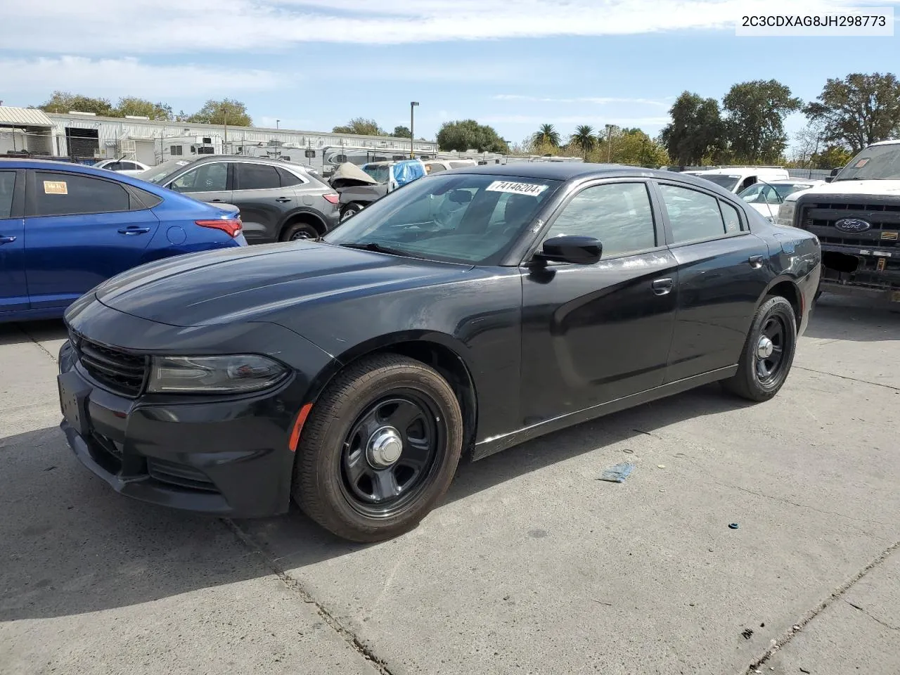 2018 Dodge Charger Police VIN: 2C3CDXAG8JH298773 Lot: 74146204