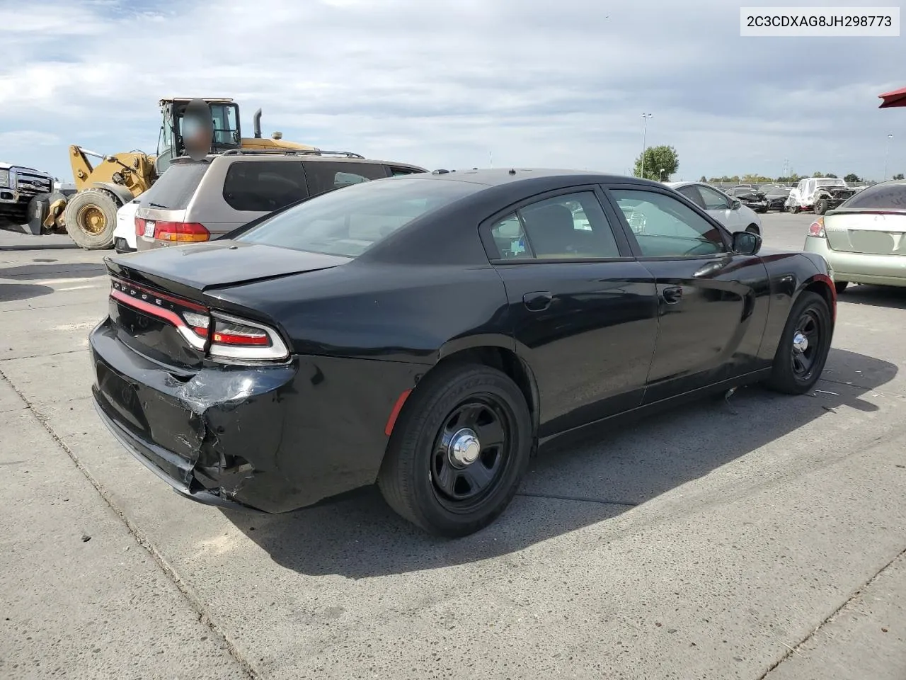 2018 Dodge Charger Police VIN: 2C3CDXAG8JH298773 Lot: 74146204