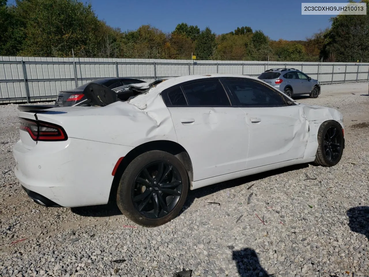 2018 Dodge Charger Sxt Plus VIN: 2C3CDXHG9JH210013 Lot: 74558834