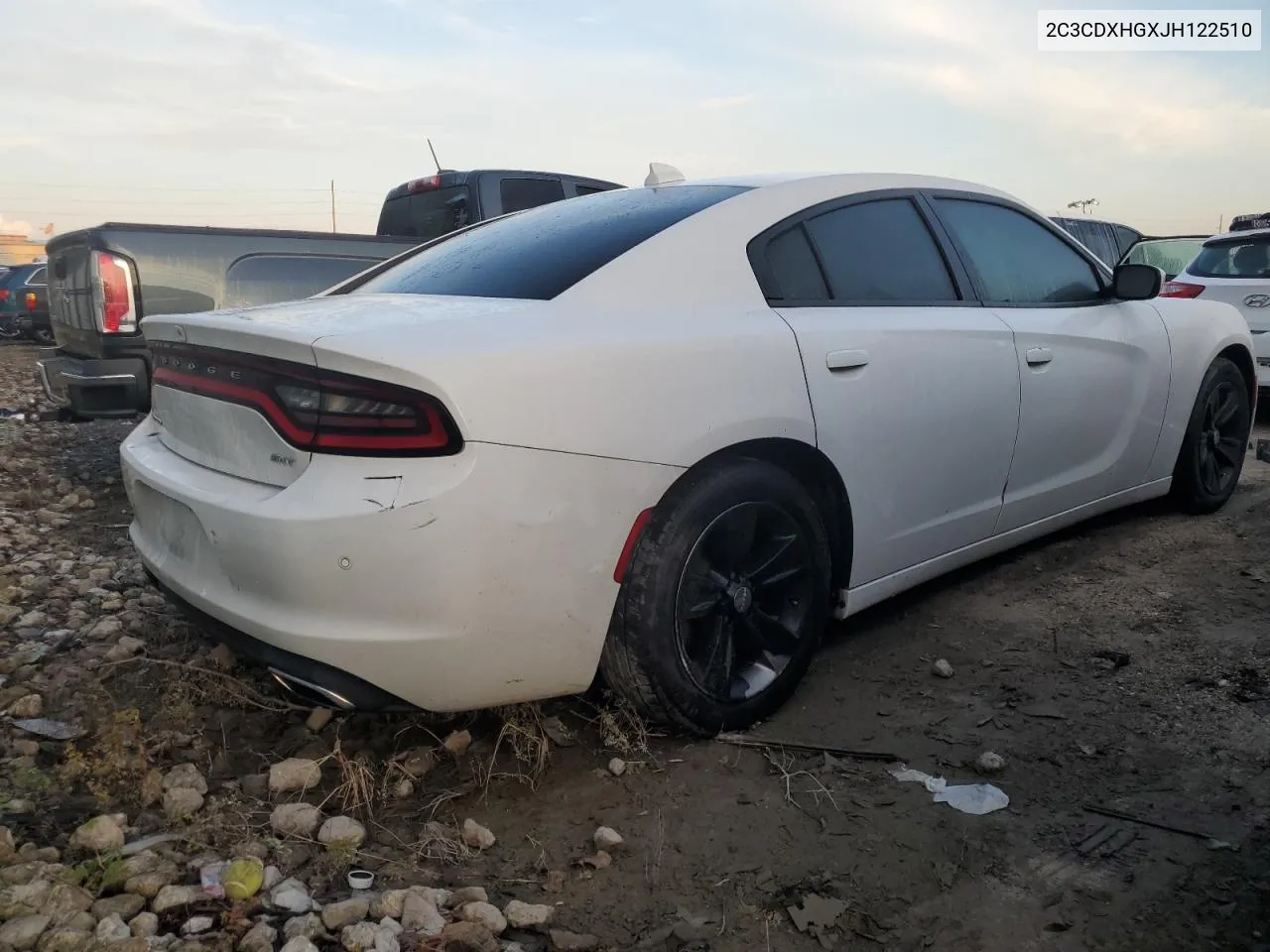 2018 Dodge Charger Sxt Plus VIN: 2C3CDXHGXJH122510 Lot: 74634484