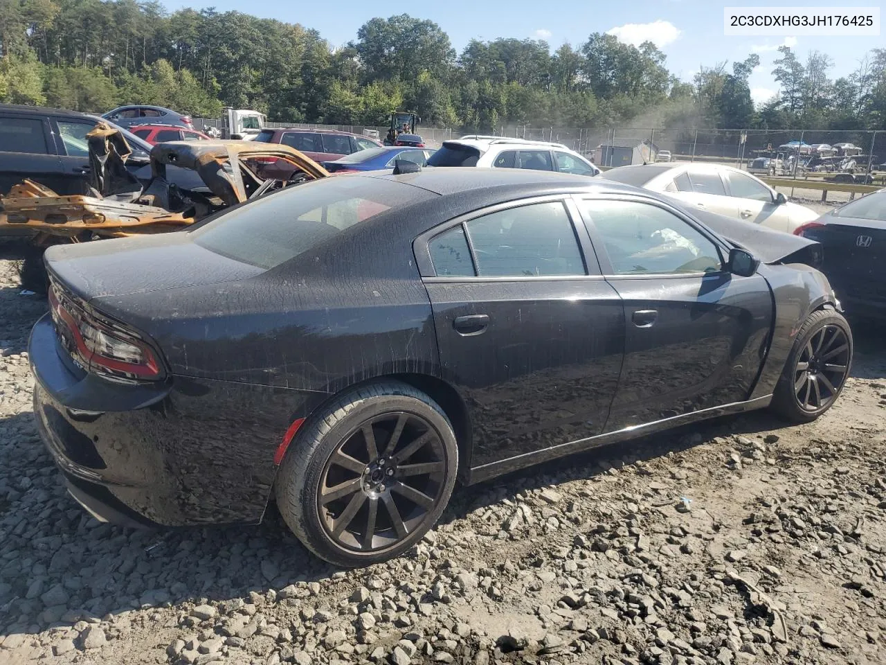 2018 Dodge Charger Sxt Plus VIN: 2C3CDXHG3JH176425 Lot: 74673784