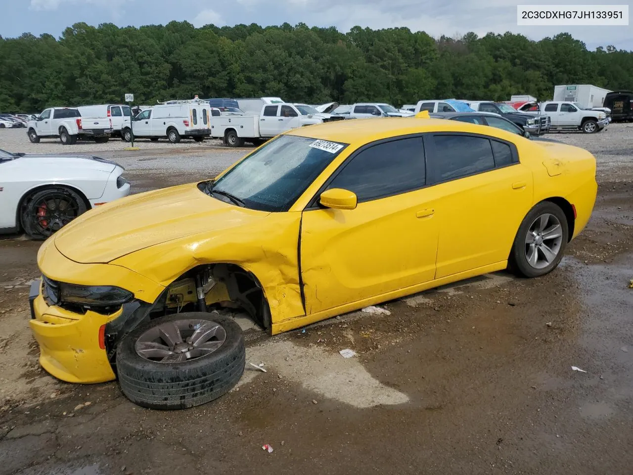 2018 Dodge Charger Sxt Plus VIN: 2C3CDXHG7JH133951 Lot: 74762454