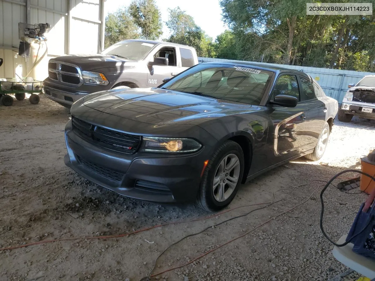 2018 Dodge Charger Sxt VIN: 2C3CDXBGXJH114223 Lot: 74915484