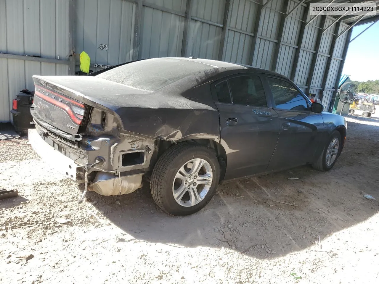 2018 Dodge Charger Sxt VIN: 2C3CDXBGXJH114223 Lot: 74915484