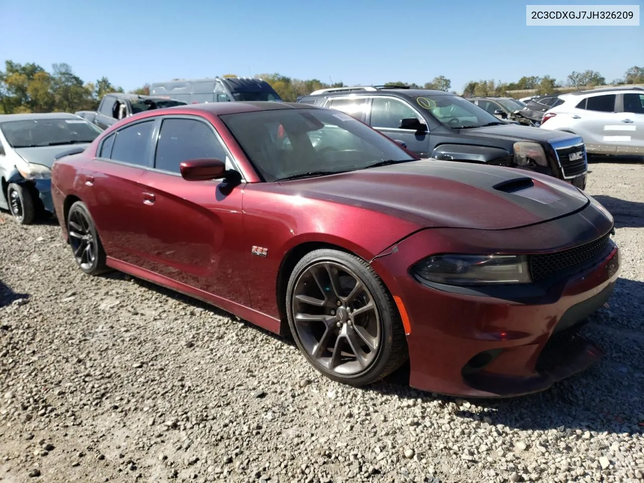 2018 Dodge Charger R/T 392 VIN: 2C3CDXGJ7JH326209 Lot: 74935454