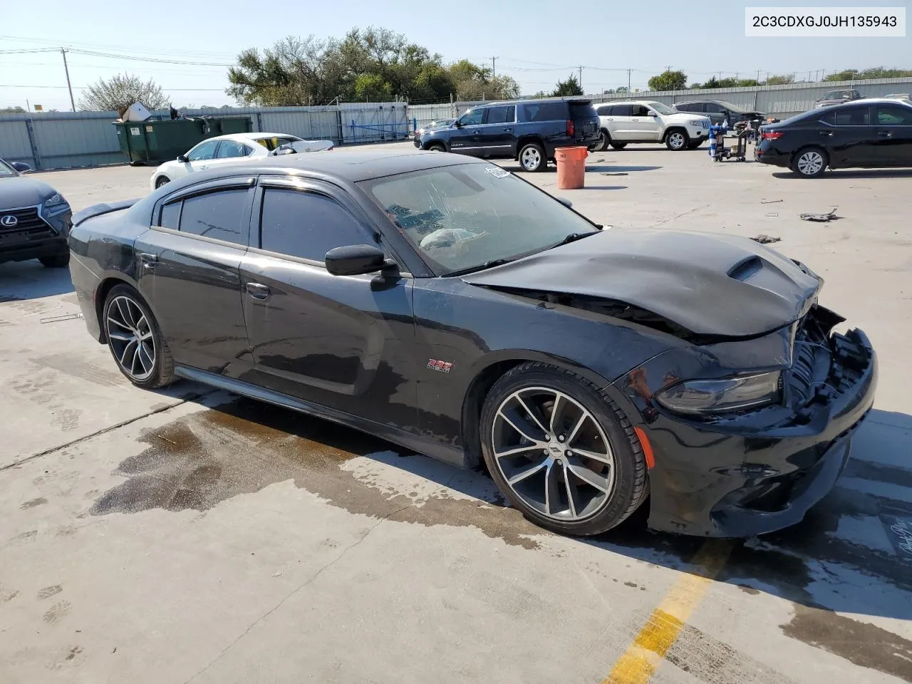 2018 Dodge Charger R/T 392 VIN: 2C3CDXGJ0JH135943 Lot: 75484064