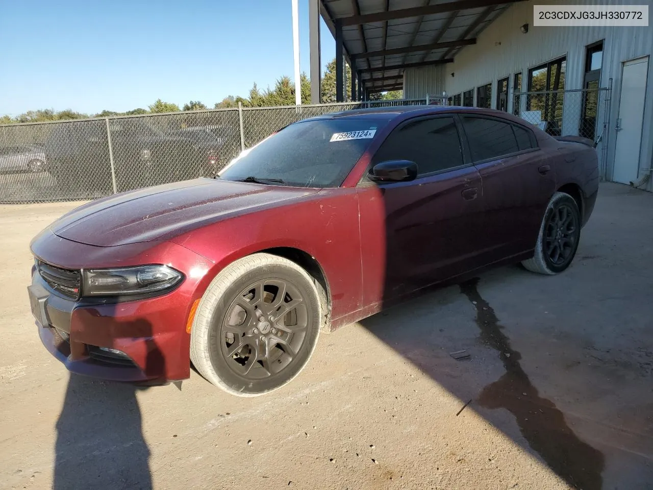 2018 Dodge Charger Gt VIN: 2C3CDXJG3JH330772 Lot: 75923124