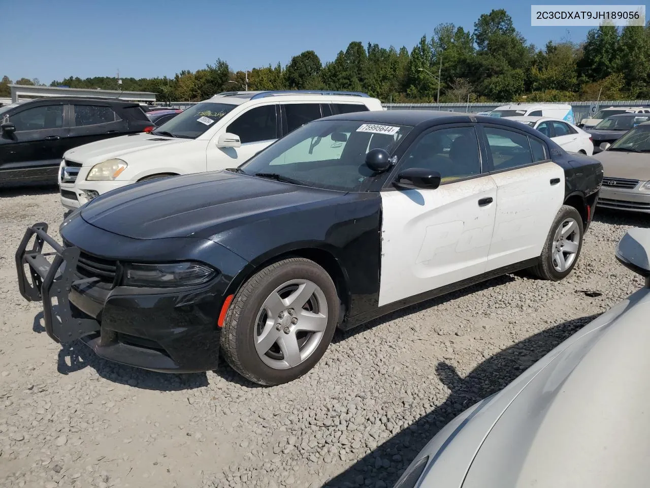 2018 Dodge Charger Police VIN: 2C3CDXAT9JH189056 Lot: 75995644