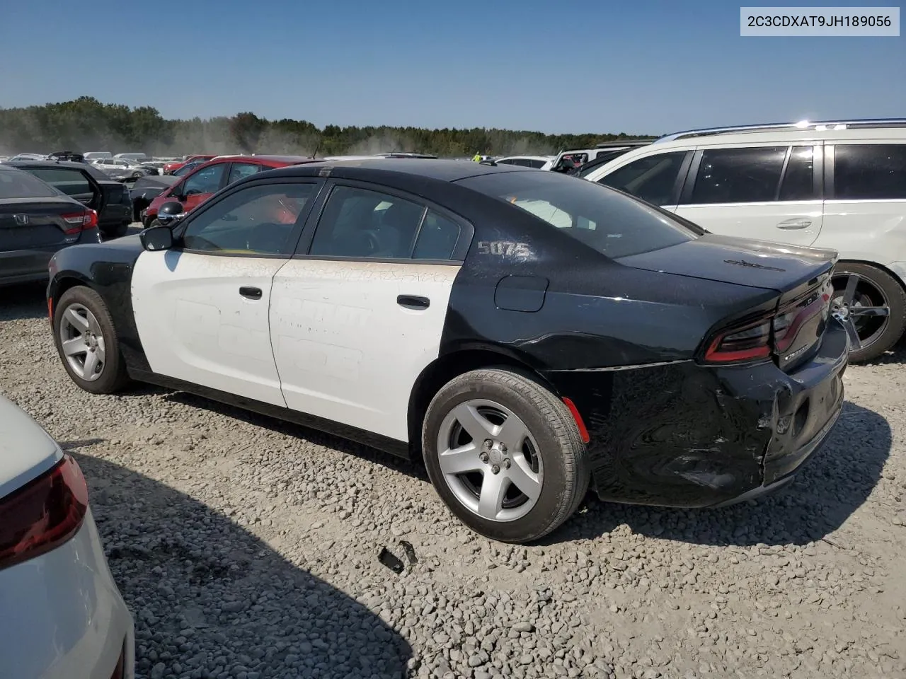 2018 Dodge Charger Police VIN: 2C3CDXAT9JH189056 Lot: 75995644