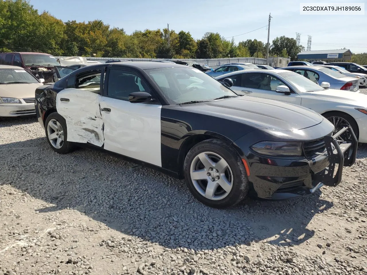 2018 Dodge Charger Police VIN: 2C3CDXAT9JH189056 Lot: 75995644